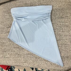 Urban Outfitters Sky Blue Strapless Blouse